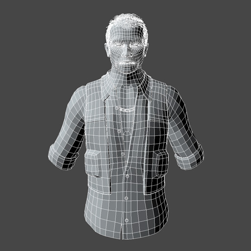 Wireframe of main 6 objects